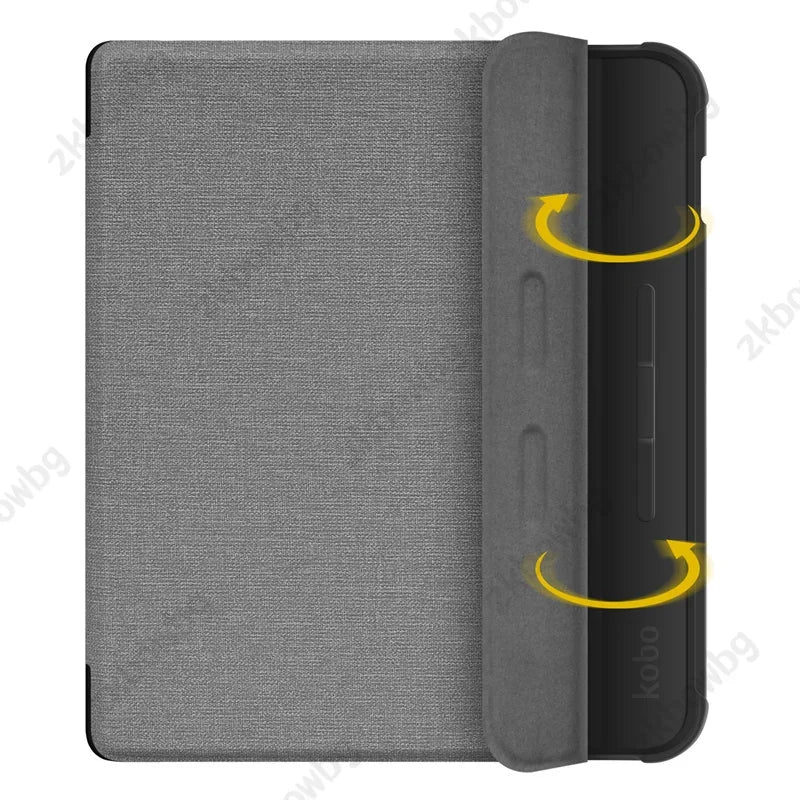 Magnetic Cover For Kobo Libra Colour 2024 Release 7" eBook with Soft TPU Back Cover For Kobo Libra2 2021 HandStrap Smart Case