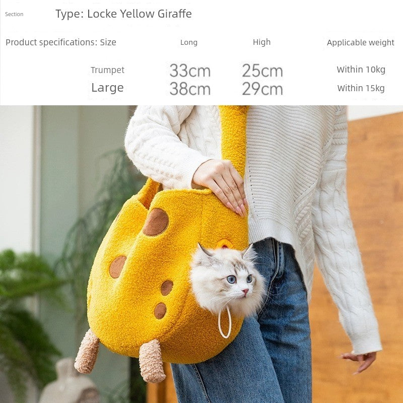 Cat Bag Single-Shoulder Bag Cat Bag Pet Travel Portable Bag Small Size Dogs Crossbody Bag Dog Bag Cat Diaper Bag