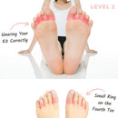Toe Correctors and Toe Separators Bodyfeet Aligners Kit Silicone Invisible Posture Care Silicone Toe Spacers