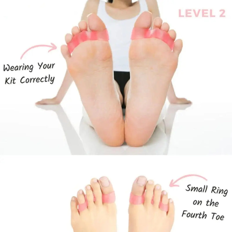 Toe Correctors and Toe Separators Bodyfeet Aligners Kit Silicone Invisible Posture Care Silicone Toe Spacers