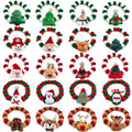 20pcs Christmas Cute Ball Collars Small Dog Bow Ties Neckties Dog Supplies Grooming Accessories for Small Middle Large Dog
