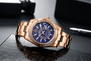 Automatic Watch for Men Mechanical Movement Stainless Steel Rose Gold Blue Luxury Sky 40mm Reloj Hombre Baratos