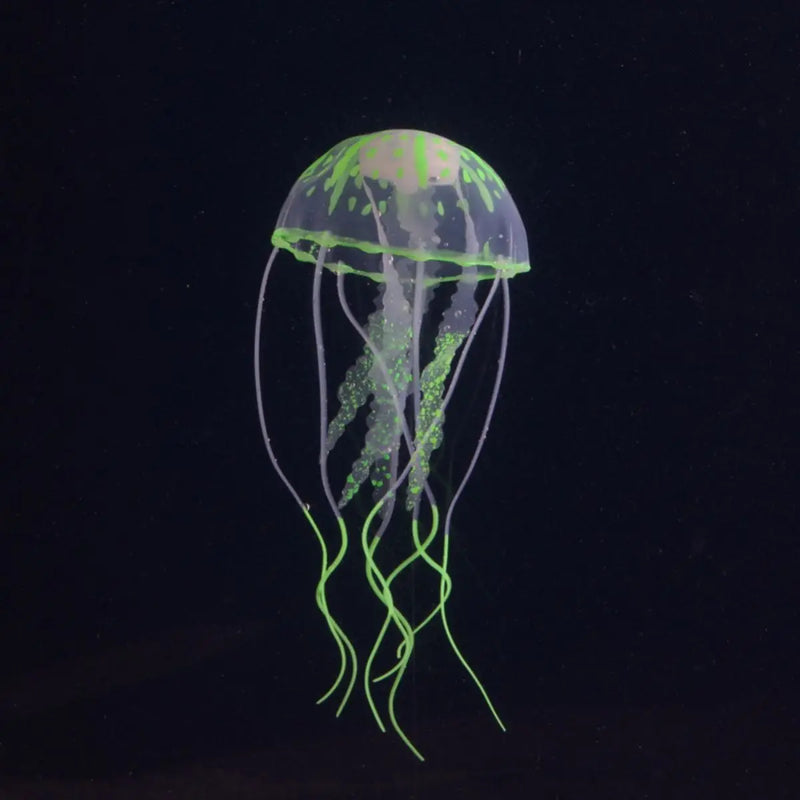 1 Pc  Artificial Fluorescent Jellyfish Aquarium Decoration Silicone Fish Tank Simulation Landscape Goldfish Tank Landscaping
