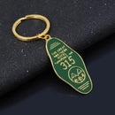 Tv Show Twin Peaks Key Chain Metal Green Enamel The Great Northern Hotel Room