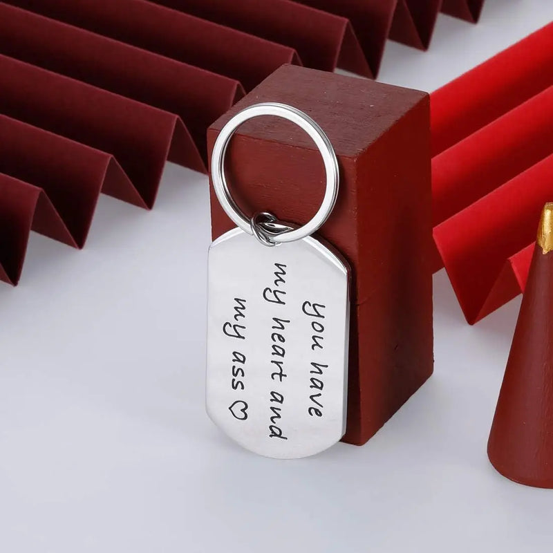 1pc Valentines Day Gift Keychain for Husband Boyfriend From Girlfriend Wife Anniversary Birthday Gifts For Couple Keyring