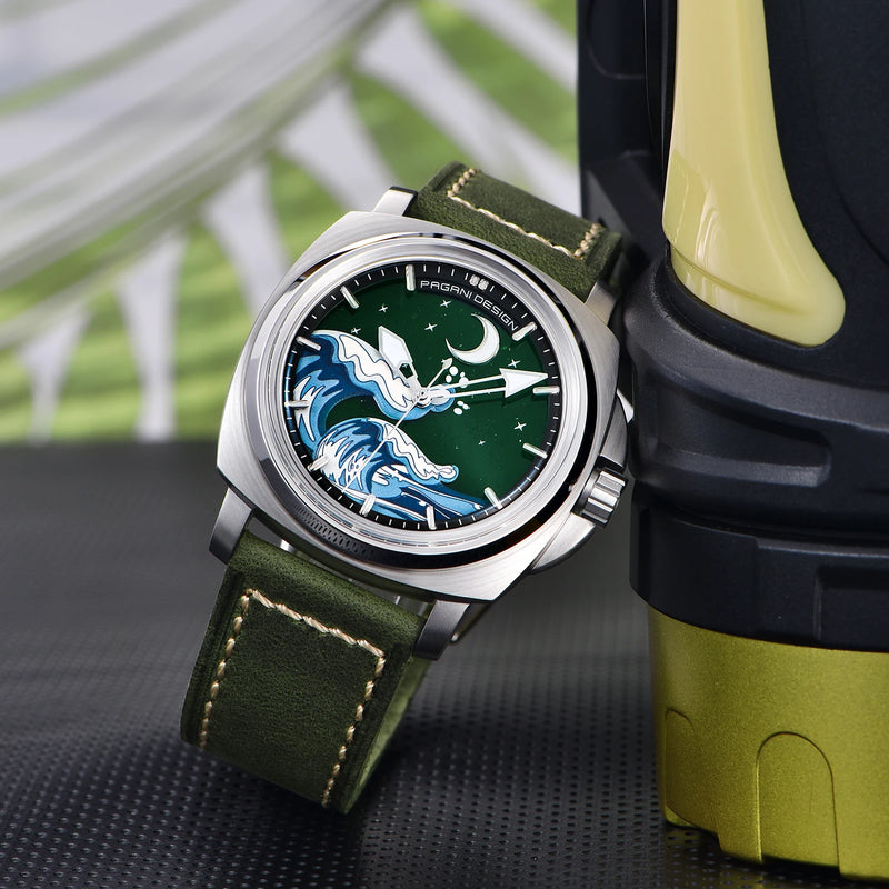 New PAGANI DESIGN 43MM Men Mechanical Watches Luxury Sapphire Glass Automatic Watch 100M Waterproof Super Luminous Watch for Men