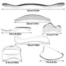 1/2/4/5/7pcs Stainless Steel Gua Sha Scraping Massage Tool IASTM Tools Help Relieve Sore Muscles,Soft Tissue Mobilization Tool