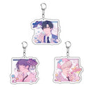 Game Love And Deepspace Rafayel Xavier Zayne Cosplay Key Chain Acrylic Keychains Backpack Pendant Key Ring Accessories