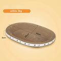 Cat Scratcher Cardboard Cat Scratcher Bed Corrugated Oval Cat Scratch Pad Board Claw Toys for Cats Wear-Resistant Cat Bed Nest