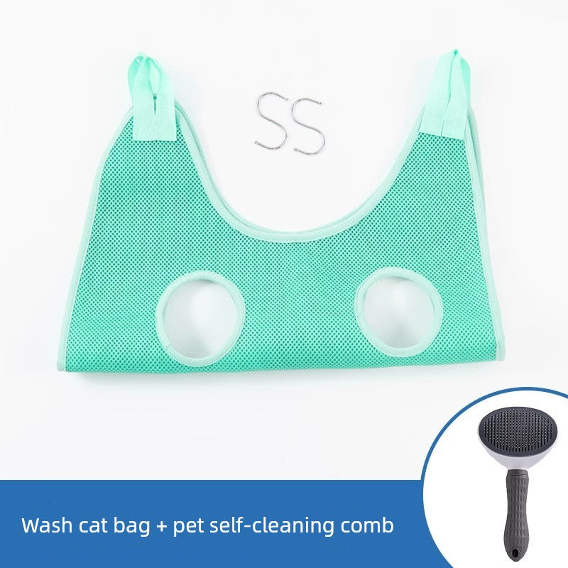 Dog Trimming Bath Cat Bag Shaving Foot Hair Anti-Bite Hammock