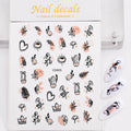 1 Pc Nail Strip Stickers Black/Gold/Rose Gold/Silver Metal Strip Tape Nail Art Adhesive DIY Foil Tips Nail Sticker Decals NK11