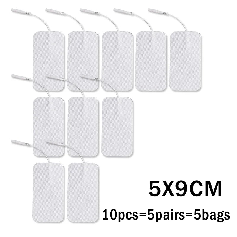 20/10Pcs 5*5cm EMS Tens Electrodes for Muscle Stimulator Physiotherapy Therapy Machine Pads Slimming Massager Adhensive Gel Pad