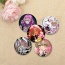 58mm Round Cartoon Brooches Kanroji Mitsuri Pins Anime Badge for Backpack Accessories Hat Decoration HD Print Handmade Gifts