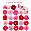 Bulk Flower-Collar Dog Accessories Dog Bow Tie Pet Dog Collar Accessories  Flower For Dog Collar Dog Flower Collar Accessory