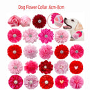 Bulk Flower-Collar Dog Accessories Dog Bow Tie Pet Dog Collar Accessories  Flower For Dog Collar Dog Flower Collar Accessory