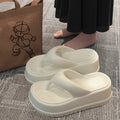 Korean style women's flip-flops Casual women's platform flip-flops non-slip beach slippers soft-soled EVA women's slippers