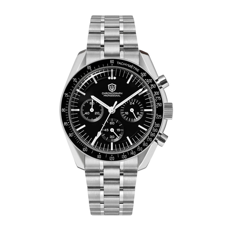 Watchdives WD1863 Quartz Watch Stainless Steel VK63 Chronograph Movement Sapphire Luminous 10Bar Waterproof 39mm Men Watches