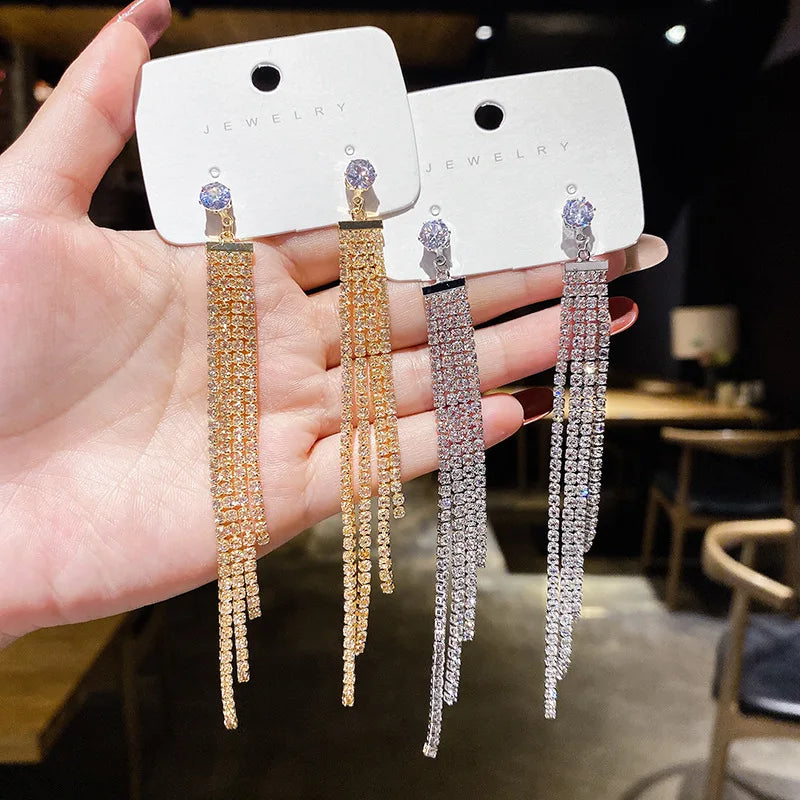 New Fashion Geometry Earrings  Earrings for Women Golden Zircon Dangle Earrings Valentines Day Anniversary Birthday Jewelry Gift