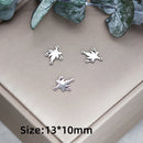 3pcs Vintage Lotus Flower/Potted Plant/Maple Leaf Art Line DIY Tassels Earrings Necklace Jewelry Making Titanium Steel Pendant