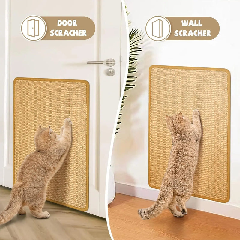 Cat Scratch Mat Wall Sofa Protection Cat Scratch Board Pad Strong Bamboo Cat Paws Massage Toys Chair Sofa Furniture Protector