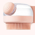 Silicone Shampoo Head Scalp Massage Brush Silicone Body Brush Hair Washing Comb Bath Spa Shower Brush Add Liquid Bathing Brush