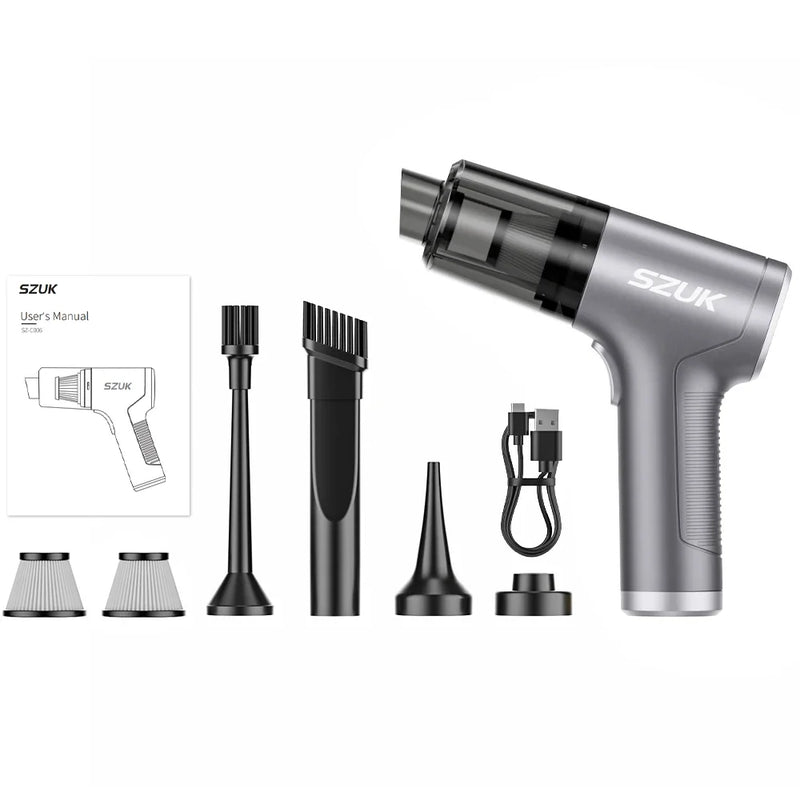 SZUK C006 Car Vacuum Cleaner 780000Pa Strong Suction Portable Handheld Car Cleaner Cleaning Machine Mini Wireless Vacuum Cleaner