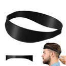 Home Haircuts Headband Silicone Curved Neckline Shaving Haircut Template and DIY Hair Trim Guide Hair Styling Cutting Ruler Tool
