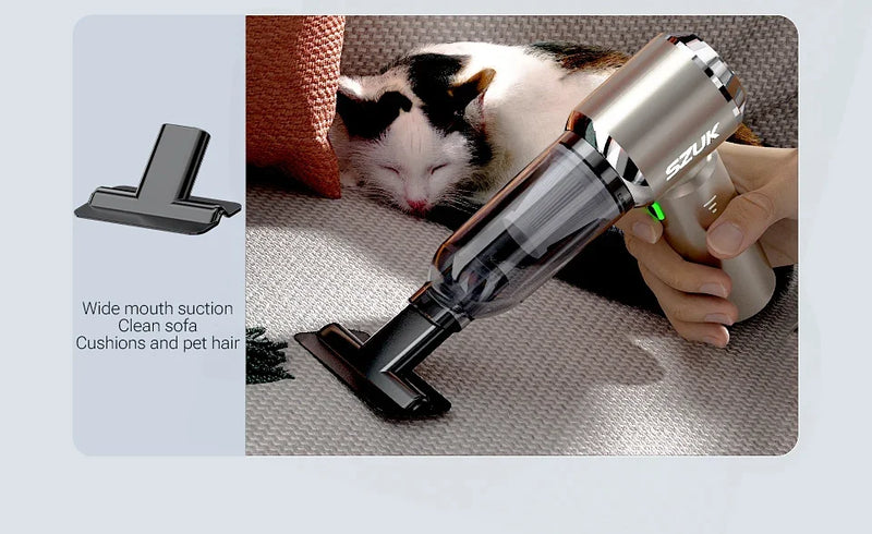 SZUK Car Vacuum Cleaner 985000PA Handheld Wireless Powerful Portable Vacuum Cleaner Home Appliance Cleaning Machine Car Cleaner
