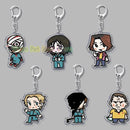 Hot Horror Game Chibis Keychains for Accessories Bag Cute Jimmy Curly Anya Sallyface Keyrings Jewelry Friends Gamer Gaming Gifts