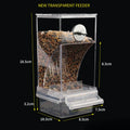 Bird Feeder Automatic Dispenser Anti-Splash Dust Dispensing Feeder Box for Small and Medium Parakeets Bird Cage Accessories