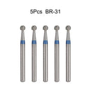 5Pcs/Bag Dental Diamond Burs Drill FG 1.6mm Bur For High Speed Handpiece Denspay Dental Bur Polishing Whitening Lab Material