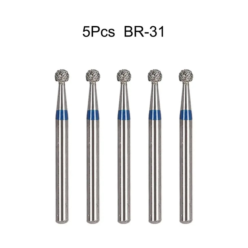 5Pcs/Bag Dental Diamond Burs Drill FG 1.6mm Bur For High Speed Handpiece Denspay Dental Bur Polishing Whitening Lab Material