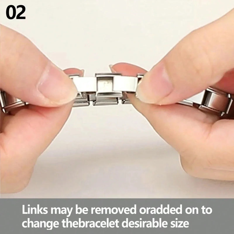 New Fashion Love Beauty Peace Girl Key Happy Forever Dad Italian Links Bracelet Stainless Steel Jewelry Diy Making