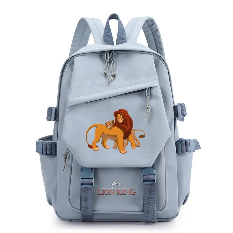 Disney The Lion King Simba Boys Girls Kids School Book Bags Women Bagpack Teenagers Travel Backpack Mochila Escolar