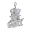 New Iced Out Bling CZ Letter Cross Pendant Necklace Various Design 5A Zircon Two Tone Color Badge Charm Men's Hip Hop Jewelry