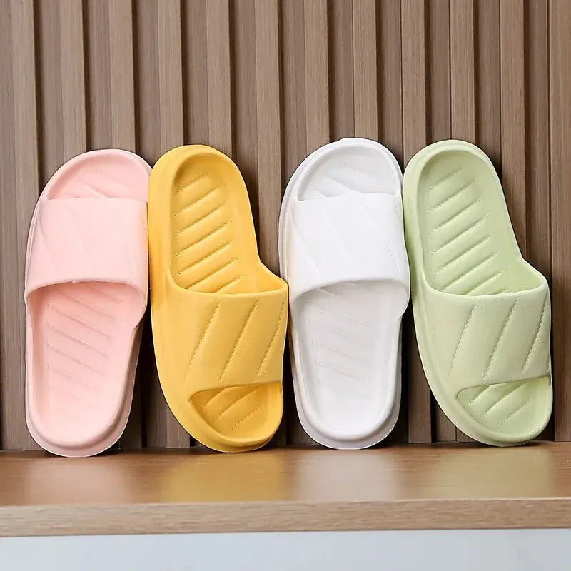 Women's Indoor Non-slip Slippers Couple Home Slides EVA Soft Sole Light Weight Summer New Lovers Leisure Shower Shoes