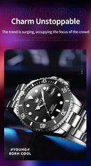 OLEVS Men Automatic Watch Luxury Diving Watch Waterproof Luminous Stainless steel Business Mechanical Watch for Men reloj hombre