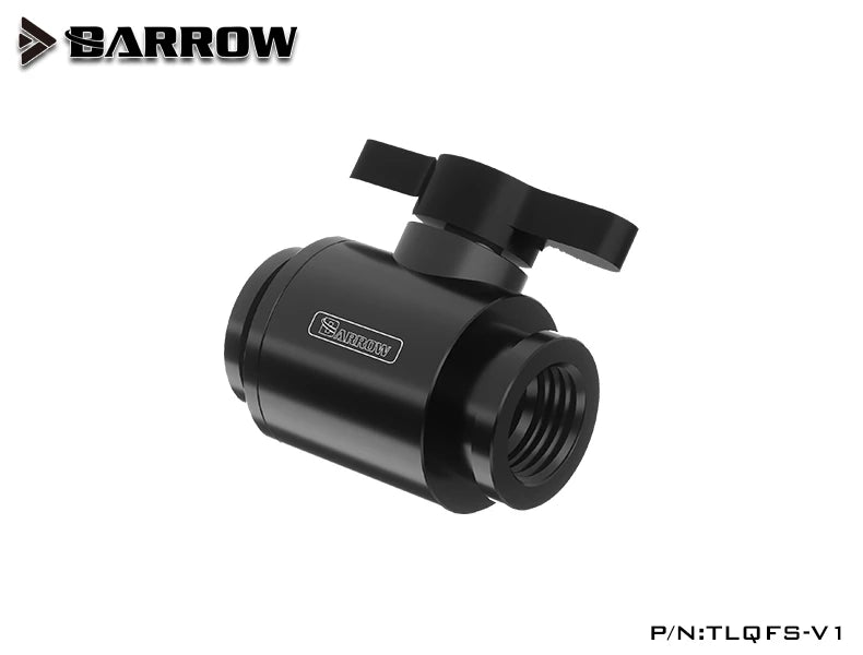 BARROW Water Valve Switch Aluminium Handle Double G1/4' Inner Female to Female Switch F to F Interface Metal V TLQFS-V1