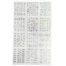 12pcs Nail Stickers Flower Leaf Lace Design Geometry Line Nail Art Sliders Manicure Polish Decal Wrap Decorations Wholesale
