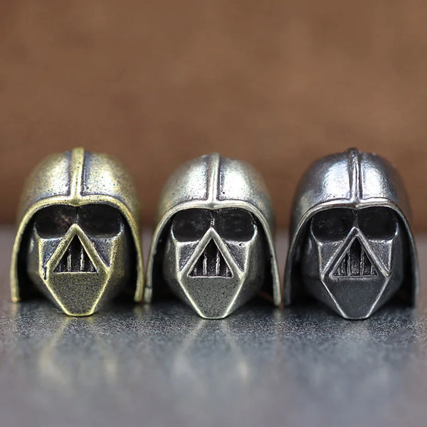 Biochemical Soldier Helmet Brass Knife Beads EDC DIY Paracord Woven Lanyard Keychain Pendants Accessories Outdoor Tools Supplies