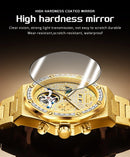 OLEVS 9805 High end Men Watches  Waterproof Moon Phase Diamond Dial Fashion Luxury Mechanical Watch Skeleton Original Wristwatch