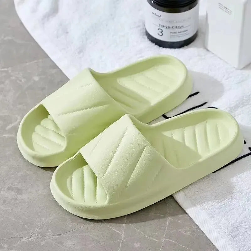 Women's Indoor Non-slip Slippers Couple Home Slides EVA Soft Sole Light Weight Summer New Lovers Leisure Shower Shoes