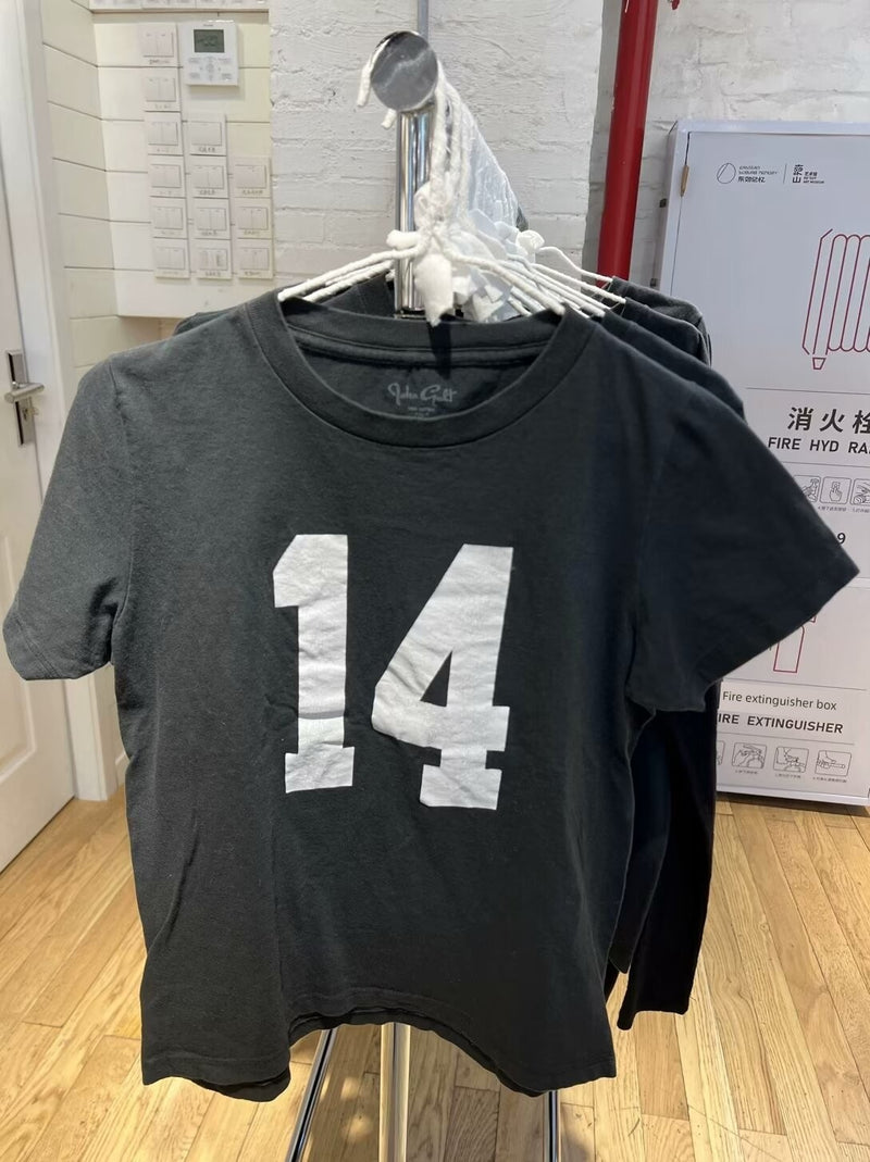 BM Print Loose Short Sleeve Summer Retro Brandy