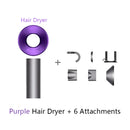 Secador de pelo Ion sin hojas Super Ionic 5 en 1 con difusor, secador de pelo profesional con ionización, secador eléctrico de aire caliente.