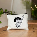 Mafalda Cute Anime Cosmetic Makeup Bag Pencil Organizer Zipper Kawaii Make Up Pouch Purse Travel Toiletry Bags Gift