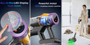 V18 Wireless Handheld Vacuum Cleaner 45kPa 550W Powerful 6 in 1 Cordless Vacuum Cleaner LED Display Handheld Sweeper Machine
