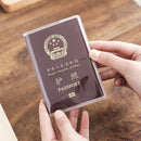【Hot sales】1-3PCS Passport Protective Cover Transparent Frosted, PVC Material Waterproof Document Case