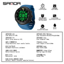 SANDA Men's Electronic Watch Outdoor Sports LED Analog Digital Alarm Clock Chronograph Multifunction Waterproof Men's Wristwatch