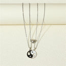 Magnetic Attract Star Pendant Snake Chain Necklace For Women Men Valentine's Day Taichi Heart Butterfly Choker Best Friend Gifts