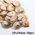 5-20pcsAcrylic Gold Plated Color Conch Sea Shell Charms Pendants Beads Jewelry Making Accessories DIY Handmade Necklace Bracelet